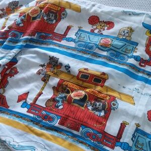 Vintage USA made Get A Long Gang Full Fitted Sheet 100% Cotton See Tag